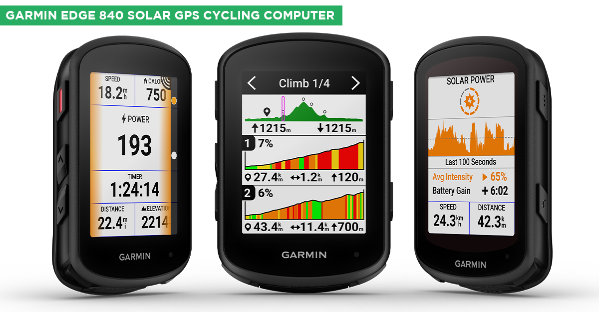 Garmin Edge 840 Solar GPS Cycling Computer