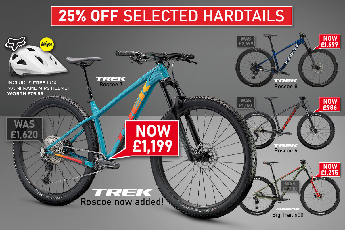 25% OFF SELECTED HARDTAILS & FREE FOX MAINFRAME HELMET!