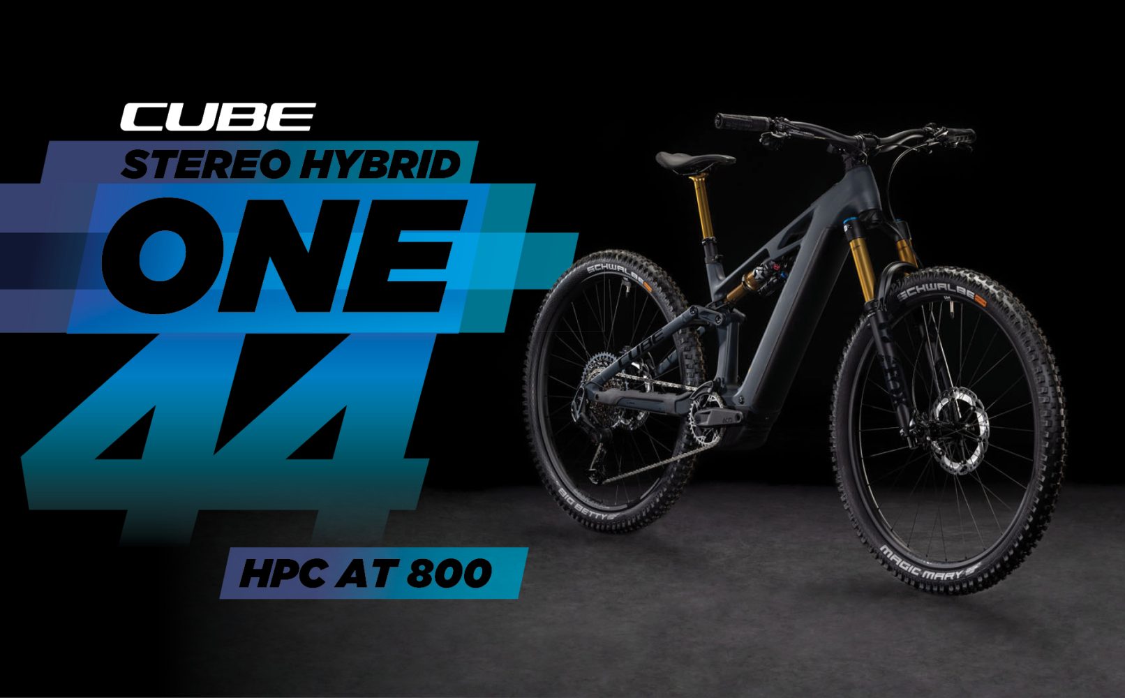 The new Cube Stereo Hybrid One44 HPC AT 800 –  featuring the latest in Bosch technology