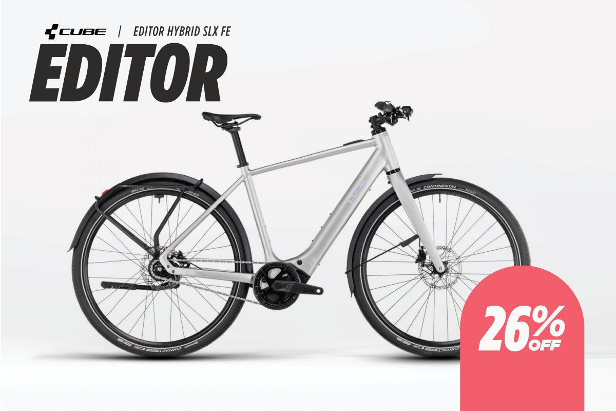 26% Off Cube Editor Hybrid SLX FE Electric Leisure Bike