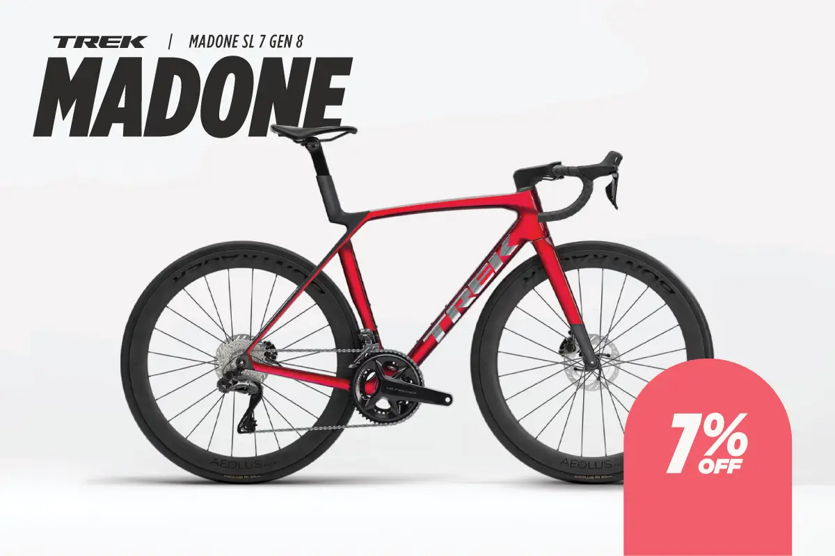 Trek Madone SL 7 Gen 8 Side Profile, Red