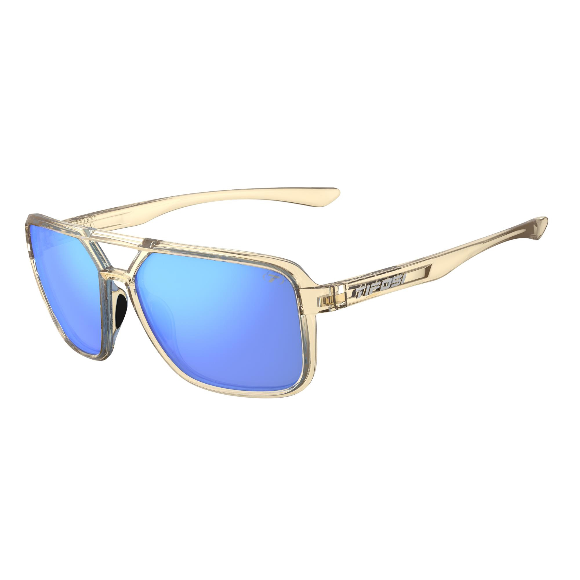 Tifosi Salto Single Lens Cycling Sunglasses | Golden Ray/Sky Blue Mirror