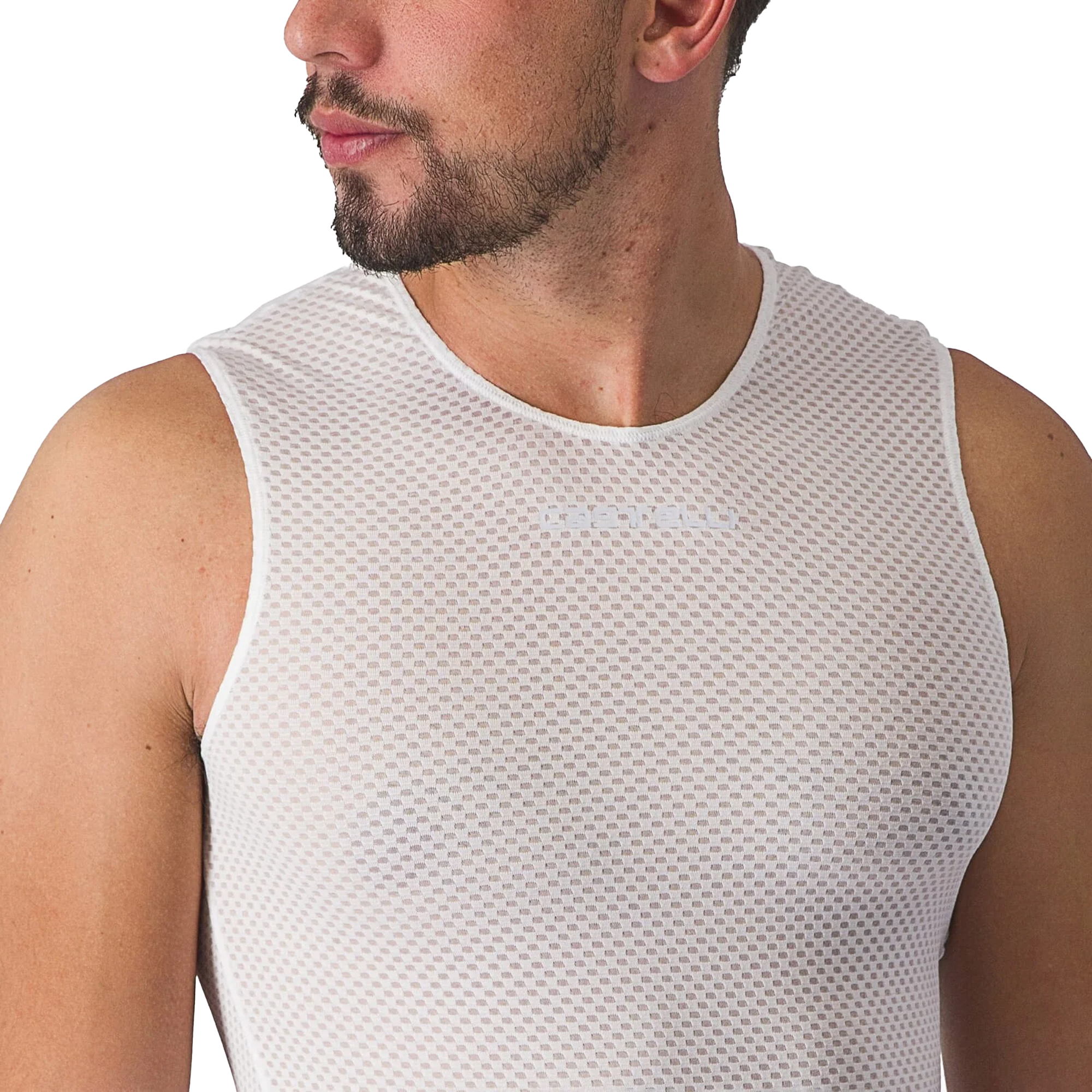 Castelli_Pro_Mesh_2_Base_Layer_WHT__SLVELESS_4