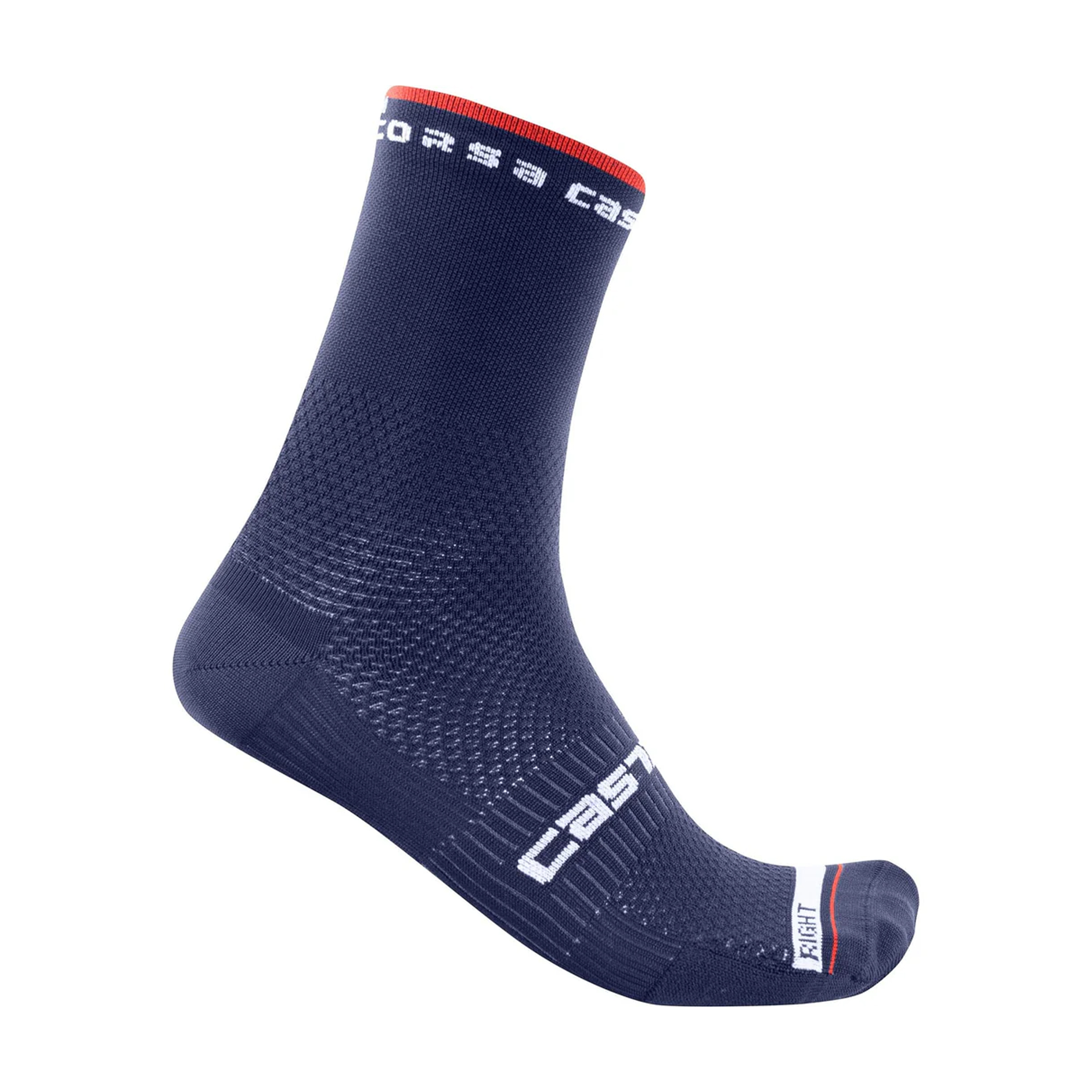 Castelli Rosso Corsa Pro 15 Socks | Belgian Blue