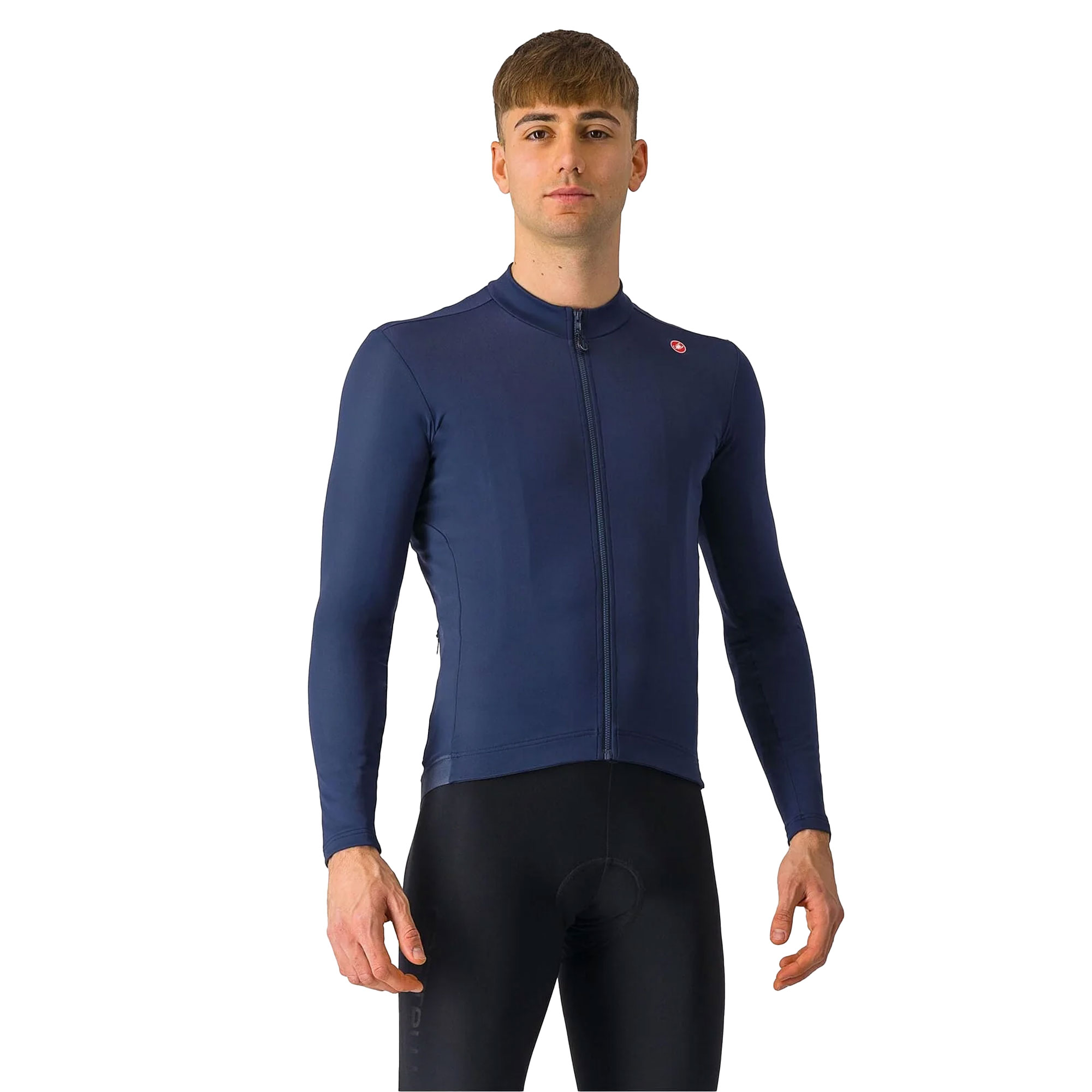 Castelli Espresso Thermal Jersey | Belgian Blue