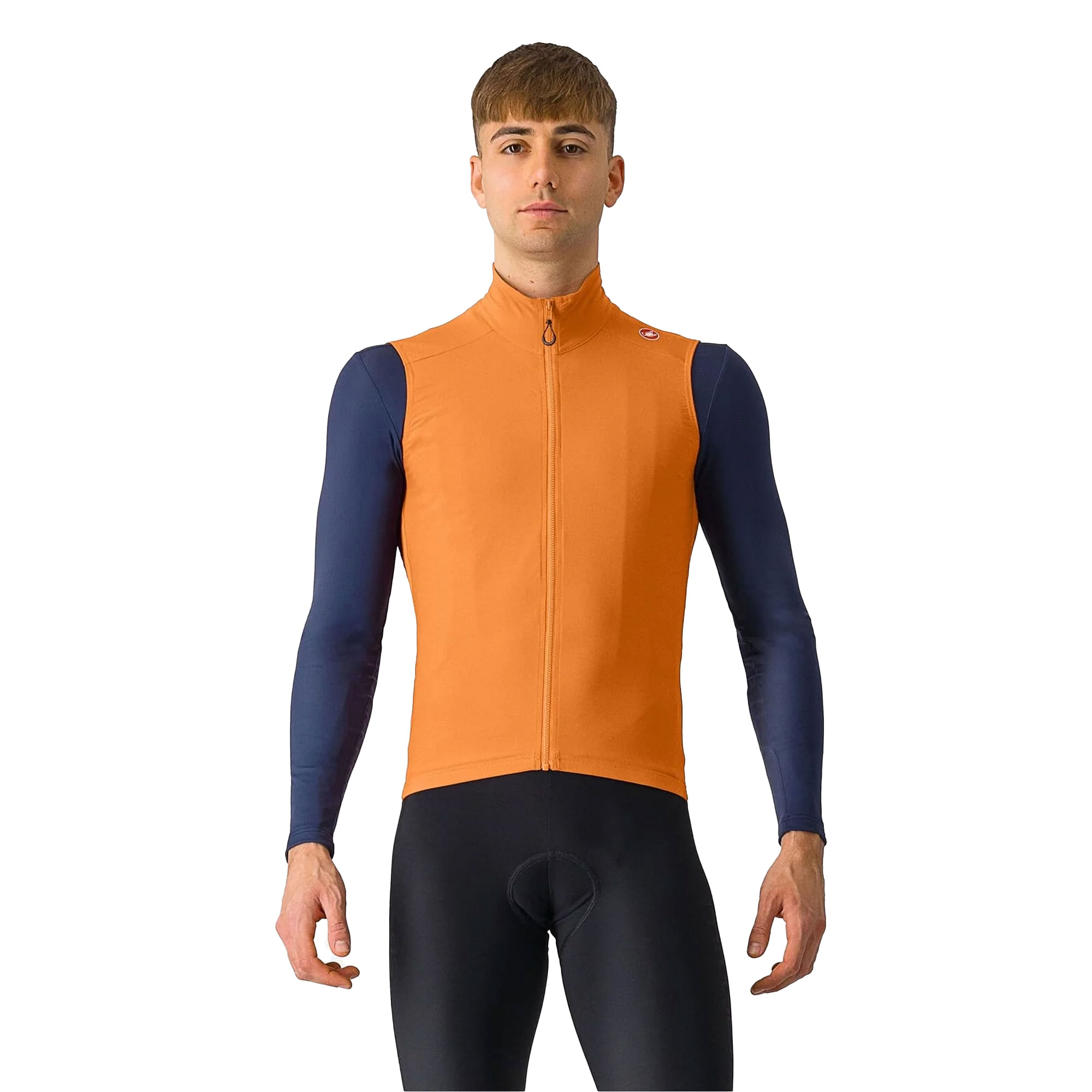 Castelli Espresso Vest | Vivd Orange/Dark Grey