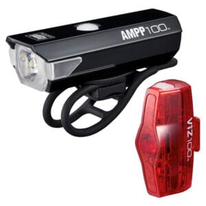 Cateye Ampp 100/100 Bike Light Set
