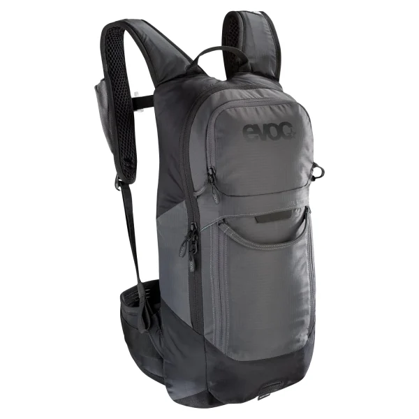 Evoc FR Lite Race Protector 10L MTB backpack in Carbon Grey - rear view