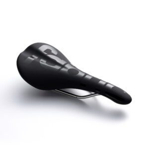 Fabric Scoop Race Shallow Titanium Rail Bike Saddle | Black | 142 x 282mm