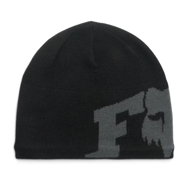 Fox_F_Head_X_Jacquard_Beanie_Black_1