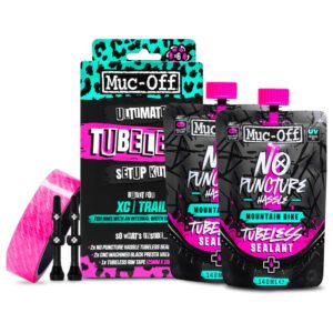 Muc-Off Tubeless Kit - XC/Trail | 25mm Tape / 44mm Valves