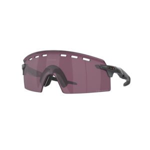 Oakley Encoder Strike Vented Sunglasses | Matte Grey Smoke | Prizm Road Black Lens