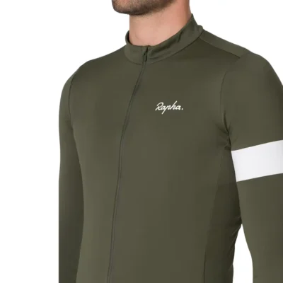 Rapha_Mens_Core_Thermal_Long_Sleeve_Jersey_Dark_Green_3