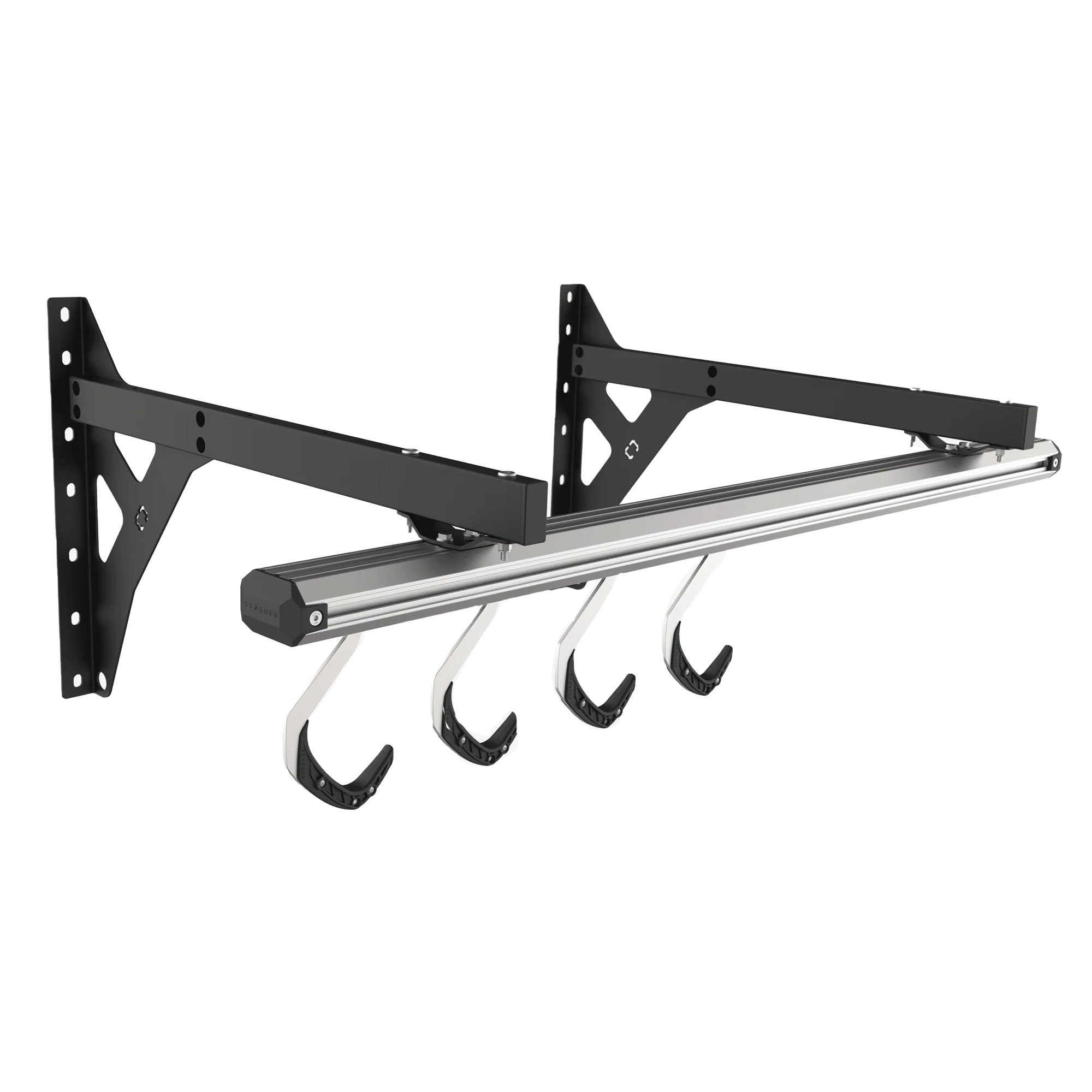 Stashed SpaceRail 4 Bike Wall Mounted Storage System